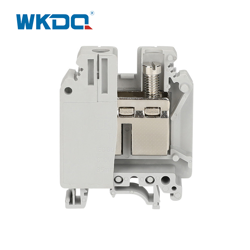 JUK 35 Клеммныя калодкі з нетрывалым мантажом, супрацьпажарныя, 35 мм, крыжаваны памер, высокая дакладнасць